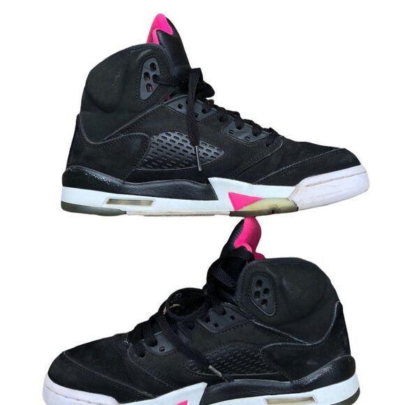 Rare 2017 air jordan 5 retro black deadly pink size 8 - Picture 12 of 16